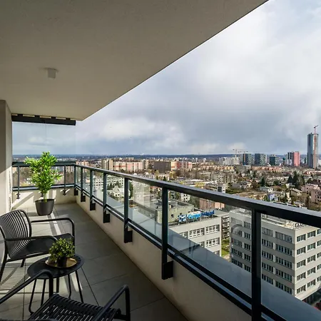Apartament Kairos -sky - Darmowy Parking Podziemny, Scisle Centrum Katowice