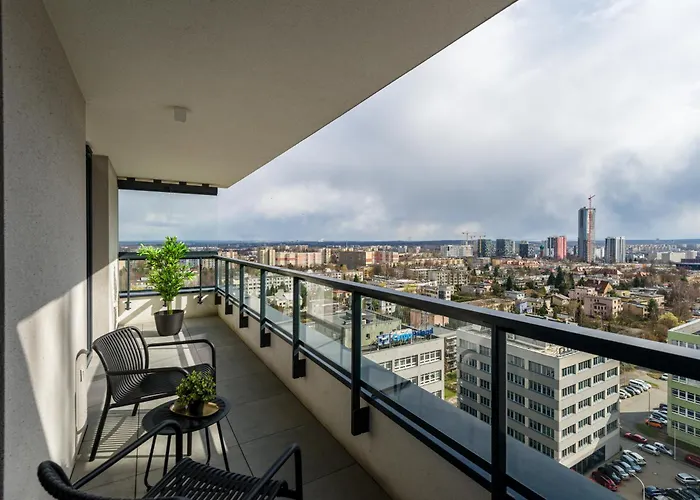 Appartement Kairos -sky - Darmowy Parking Podziemny, Scisle Centrum Katowice